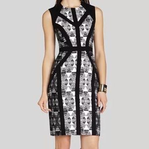 BCBGMAXAZRIA
Holly Blocked Sheath Off White/Black Dress